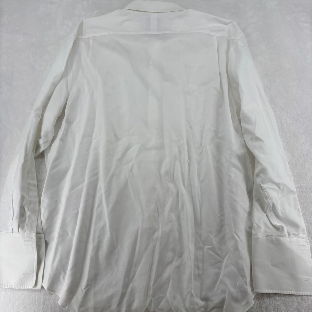 Charles Tyrwhitt Dress Shirt Mens 19/37 Dress Shirt White Non Iron Classic Fit - Picture 6 of 8